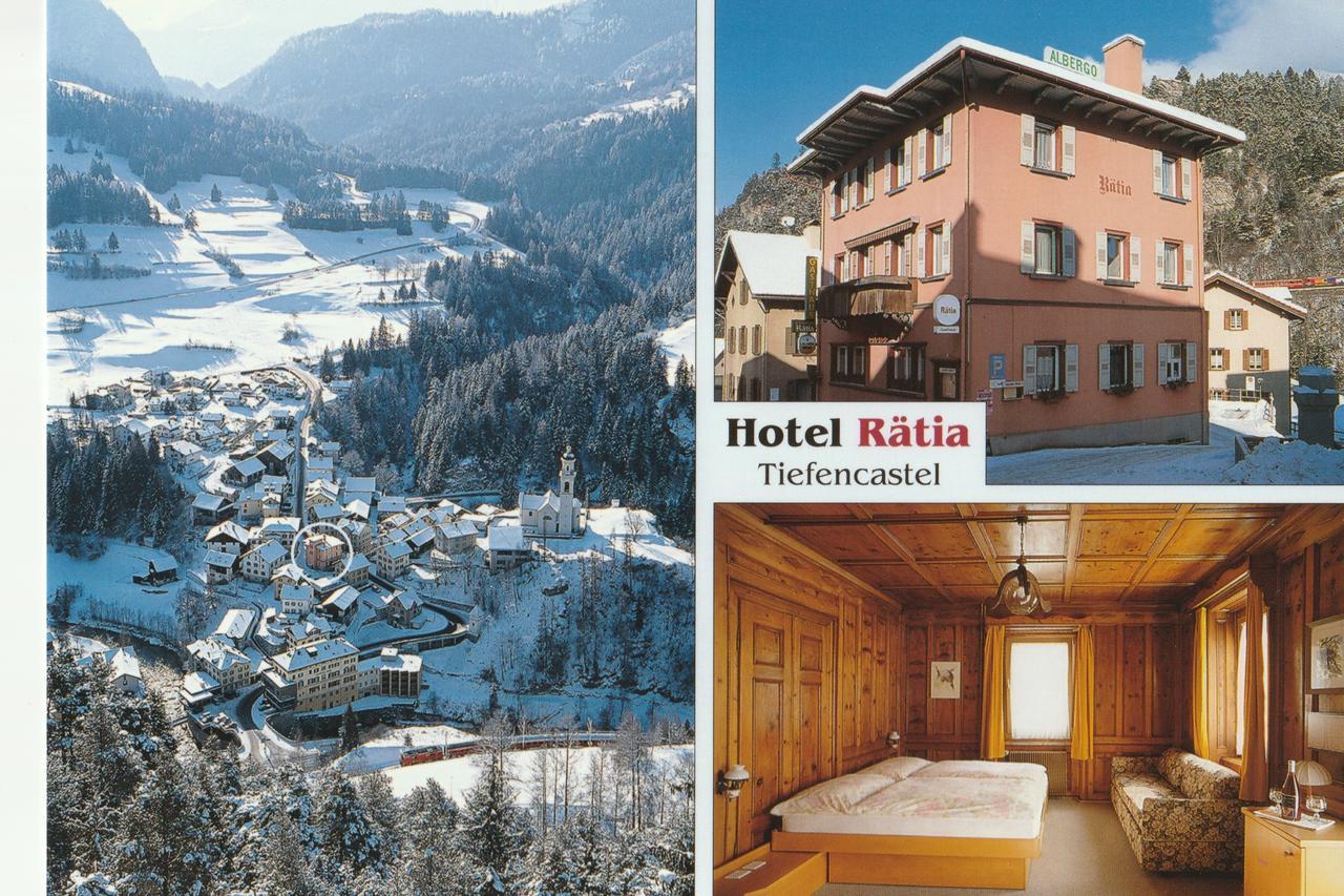 Hotel Raetia Tiefencastel Exterior foto